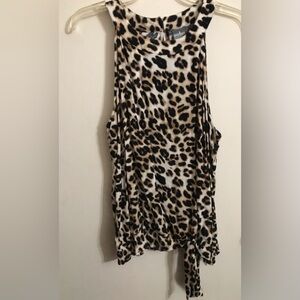 Animal print top